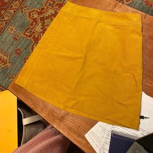 Mustard Yellow J. Crew skirt